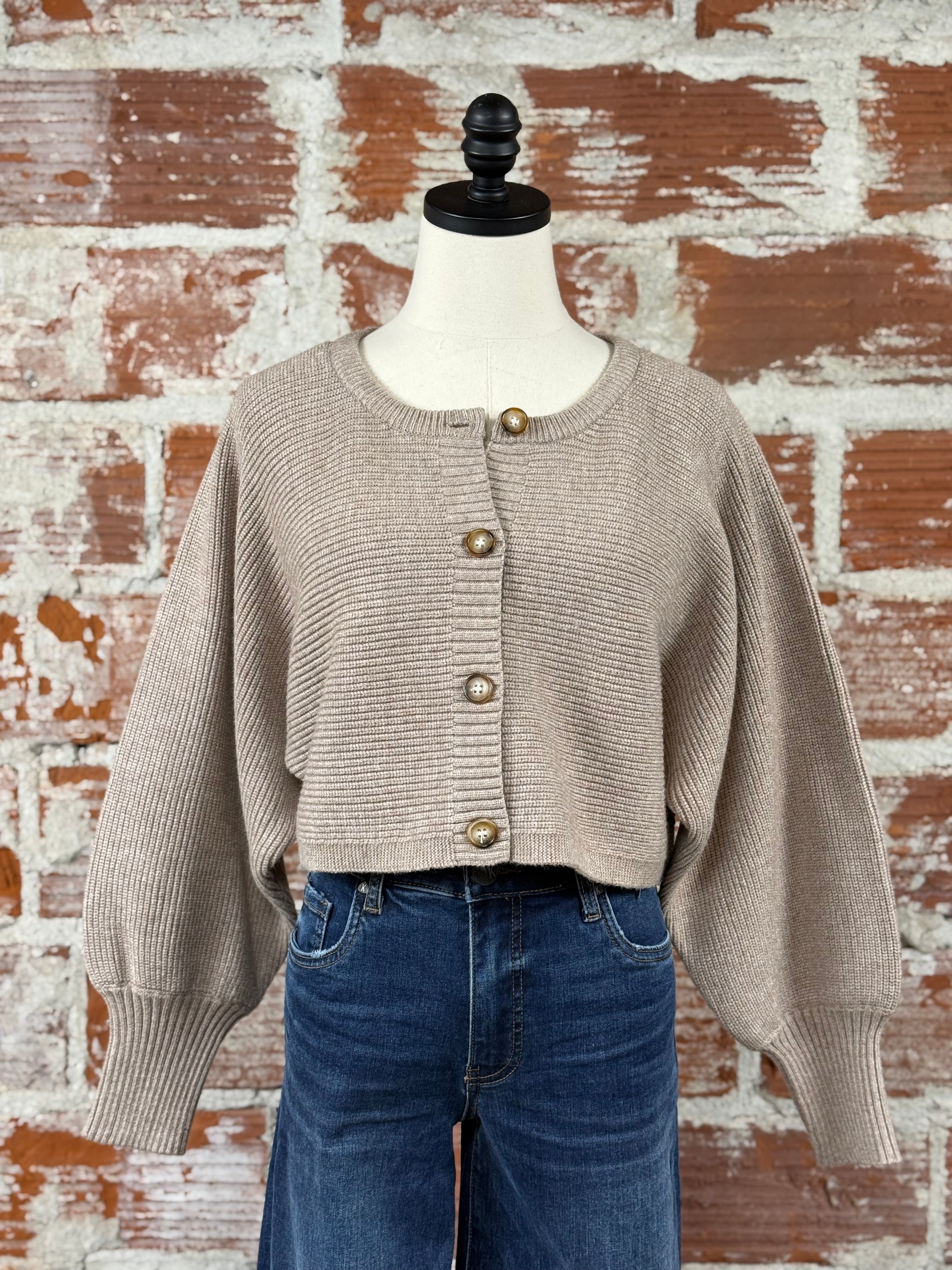 Apricot Torres Sweater in Brown-132 - Sweaters S/S (Dec - May)-Little Bird Boutique