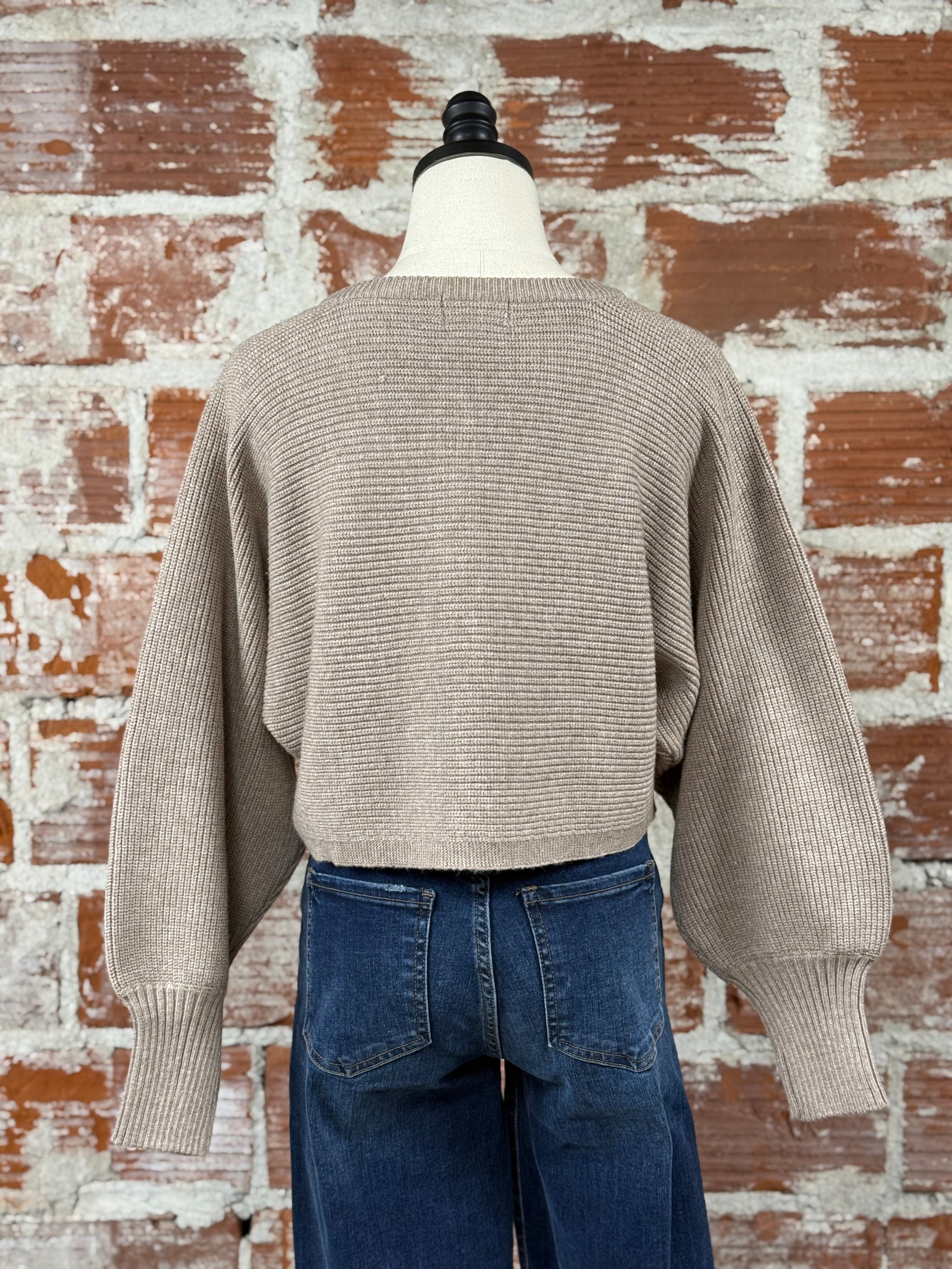Apricot Torres Sweater in Brown-132 - Sweaters S/S (Dec - May)-Little Bird Boutique