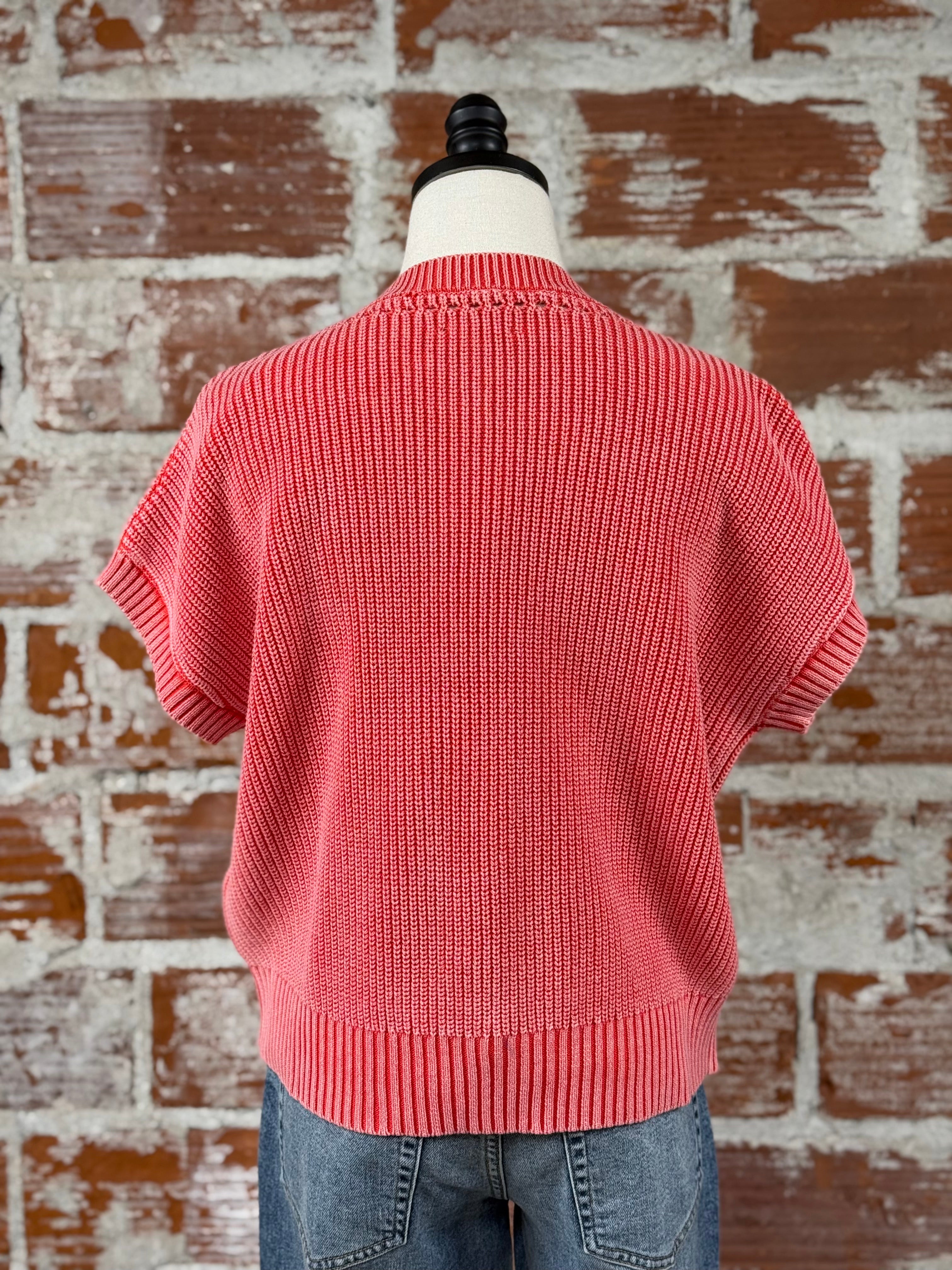 Flag and Anthem Elwood Sweater in Melon-132 - Sweaters S/S (Dec - May)-Little Bird Boutique