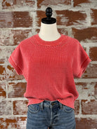Flag and Anthem Elwood Sweater in Melon-132 - Sweaters S/S (Dec - May)-Little Bird Boutique