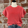 Flag and Anthem Elwood Sweater in Melon-132 - Sweaters S/S (Dec - May)-Little Bird Boutique