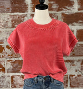 Flag and Anthem Elwood Sweater in Melon-132 - Sweaters S/S (Dec - May)-Little Bird Boutique