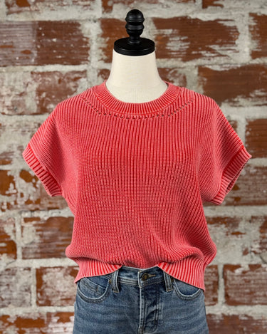 Flag and Anthem Elwood Sweater in Melon-132 - Sweaters S/S (Dec - May)-Little Bird Boutique