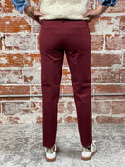 Liverpool Kelsey Trouser in Bordeaux-220 Pants-Little Bird Boutique