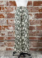 Dex Satin Floral Pants in Cream and Sage Floral-220 Pants-Little Bird Boutique