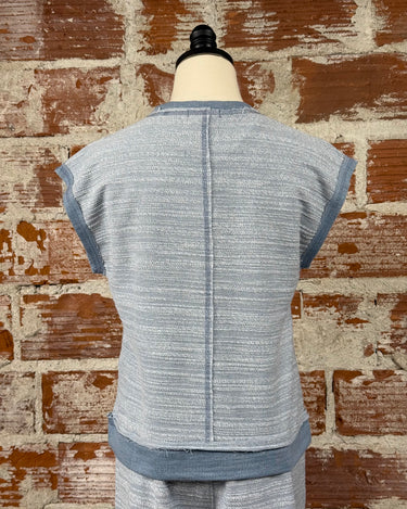 Flag and Anthem Margaret Sweatshirt in Blue-122 - Jersey Tops S/S (Dec - May)-Little Bird Boutique