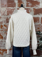 Sanctuary Quilted Popover in Chalk-142 Sweatshirts & Hoodies-Little Bird Boutique