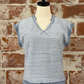 Flag and Anthem Margaret Sweatshirt in Blue-122 - Jersey Tops S/S (Dec - May)-Little Bird Boutique