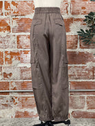 Sanctuary All the Way Soft Cargo in Cocoa-220 Pants-Little Bird Boutique