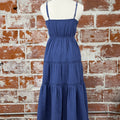 Flag and Anthem Daphne Dress in Blue Indigo-152 Dresses - Long-Little Bird Boutique