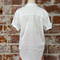 Dear John Benning Top in White-112 - Woven Top S/S (Dec - May)-Little Bird Boutique