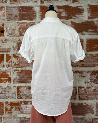 Dear John Benning Top in White-112 - Woven Top S/S (Dec - May)-Little Bird Boutique