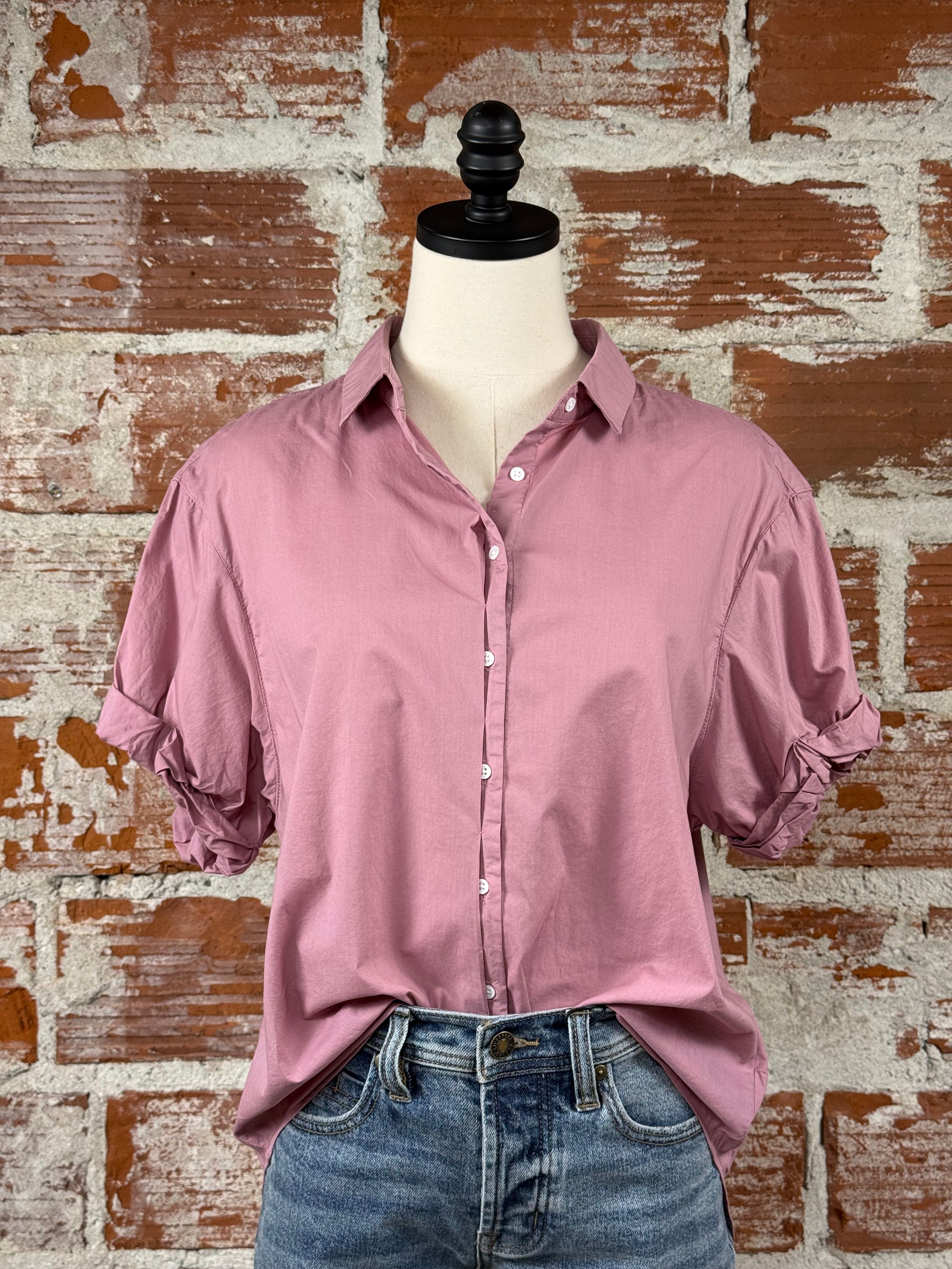 Dear John Benning Top in Mauve-112 - Woven Top S/S (Dec - May)-Little Bird Boutique