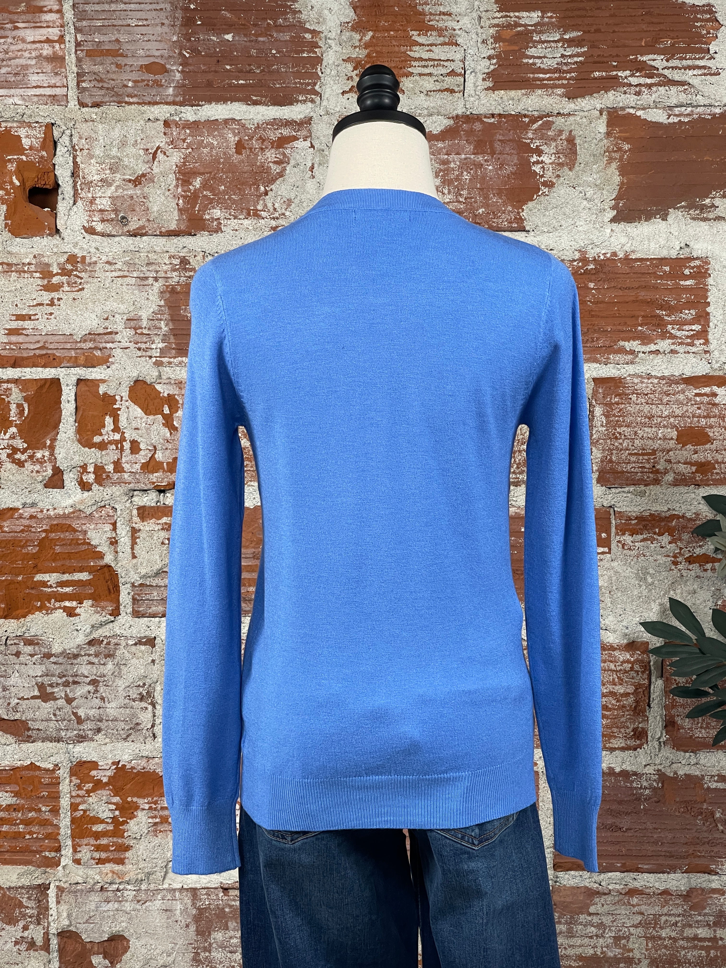 The Classic Sweater in Blue-132 - Sweaters S/S (Dec - May)-Little Bird Boutique