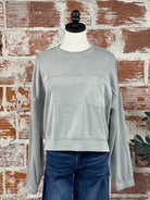 Thread and Supply Canton Top in Forest Fog-142 Sweatshirts & Hoodies-Little Bird Boutique