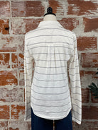 Thread and Supply Rosanna Top in Ivory and Black-122 - Jersey Tops S/S (Dec - May)-Little Bird Boutique