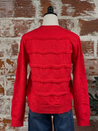 Jak and Rae Brinley Sweater in Red Ribbon-133 - Sweaters (Holiday)-Little Bird Boutique