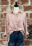 Jak and Rae Suri Top in Muted Mauve-112 - Woven Top S/S (Dec - May)-Little Bird Boutique