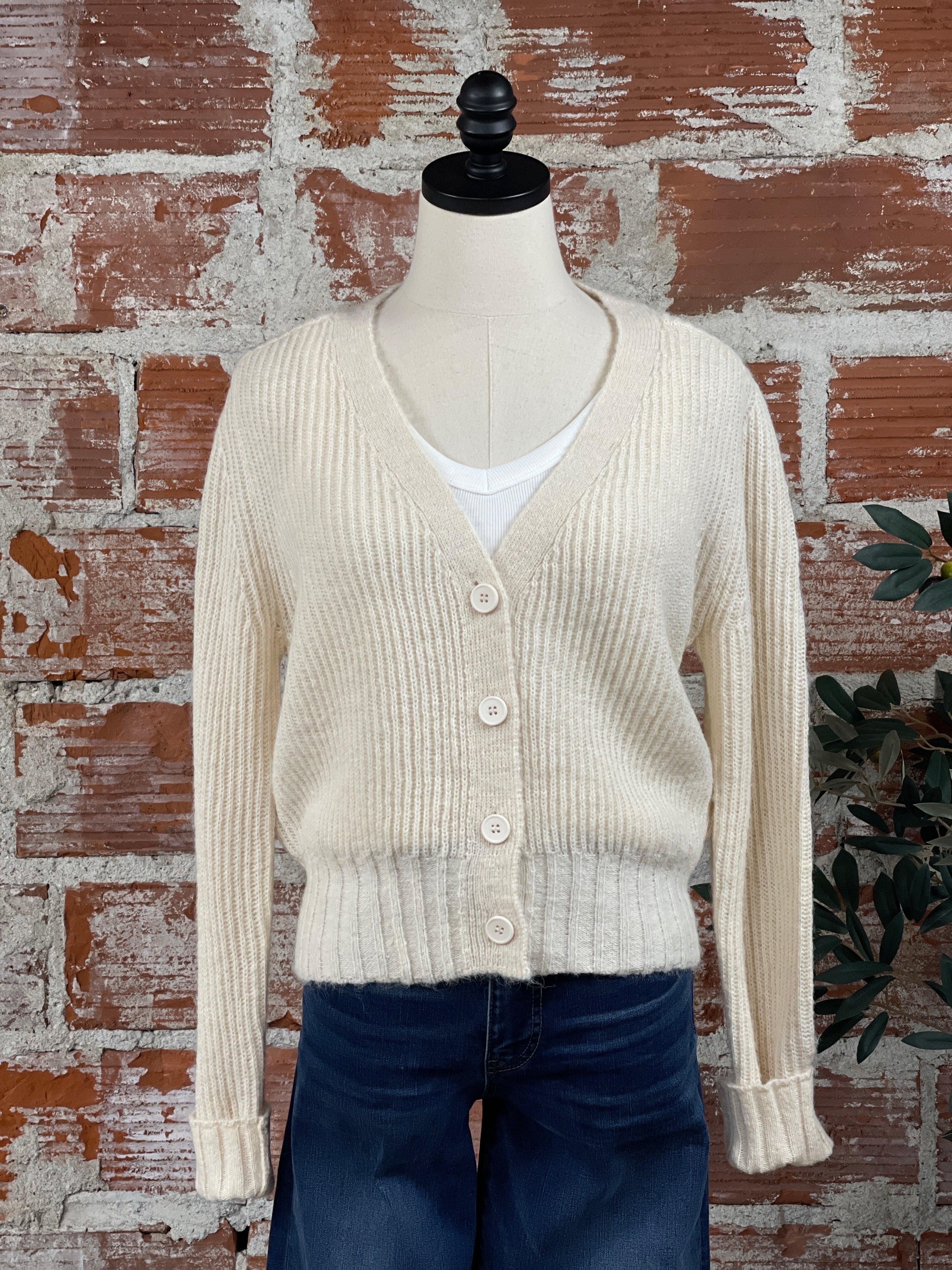 Jak and Rae Sunshine Sweater in Cream-132 - Sweaters S/S (Dec - May)-Little Bird Boutique