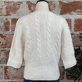 Sanctuary Fuzzy Cable Sweater in Light Oat-132 - Sweaters S/S (Dec - May)-Little Bird Boutique