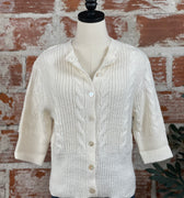 Sanctuary Fuzzy Cable Sweater in Light Oat-132 - Sweaters S/S (Dec - May)-Little Bird Boutique