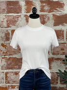 Thread and Supply Annie Top in White-122 - Jersey Tops S/S (Dec - May)-Little Bird Boutique