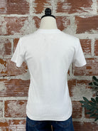 Thread and Supply Annie Top in White-122 - Jersey Tops S/S (Dec - May)-Little Bird Boutique