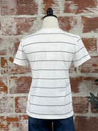 Thread and Supply Asher Tee in White and Black Stripe-122 - Jersey Tops S/S (Dec - May)-Little Bird Boutique