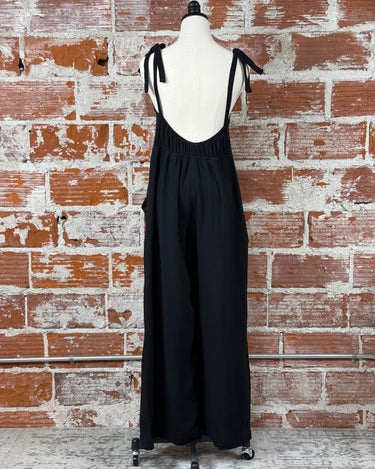 Apricot Tetra Jumpsuit in Black-160 Jumpsuits/ Rompers-Little Bird Boutique