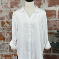 Thread and Supply Presley Top in White-112 - Woven Top S/S (Dec - May)-Little Bird Boutique