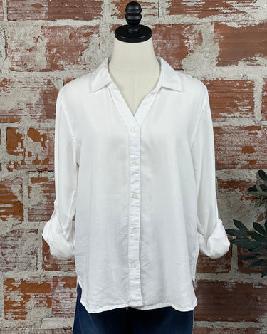 Thread and Supply Presley Top in White-112 - Woven Top S/S (Dec - May)-Little Bird Boutique