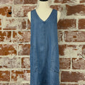 Fairchild Tank Dress in Medium Wash-151 Dresses - Short-Little Bird Boutique
