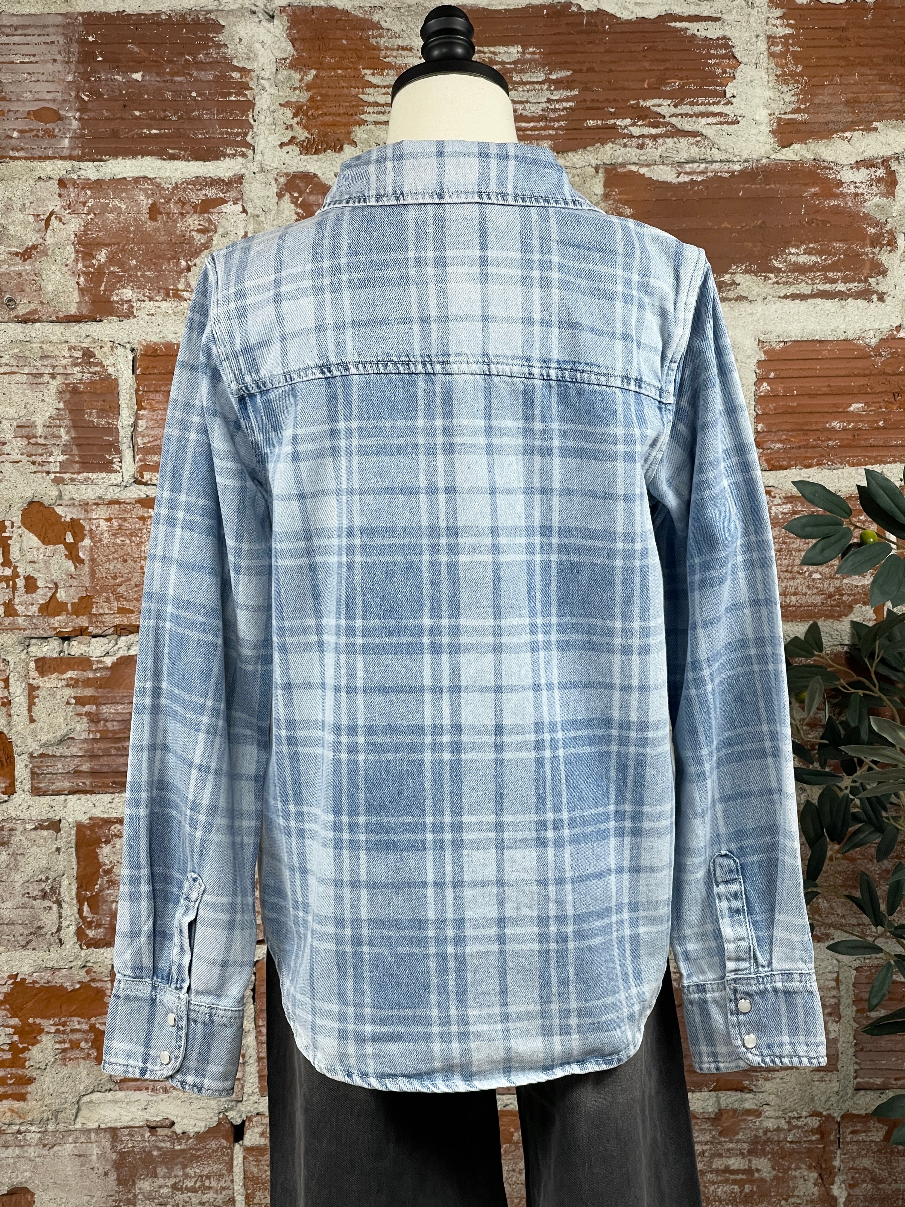 Thread and Supply Pippin Jacket Blue Plaid-141 Outerwear Coats & Jackets-Little Bird Boutique