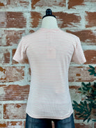 Thread and Supply Annie Top in Cream and Pink-122 - Jersey Tops S/S (Dec - May)-Little Bird Boutique