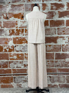 Be Chill Pants in Almond Stripe-220 Pants-Little Bird Boutique