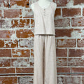 Chill Tank in Almond-112 - Woven Top S/S (Dec - May)-Little Bird Boutique