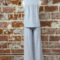 Chill Tank in Denim Blue-112 - Woven Top S/S (Dec - May)-Little Bird Boutique