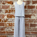 Chill Tank in Denim Blue-112 - Woven Top S/S (Dec - May)-Little Bird Boutique