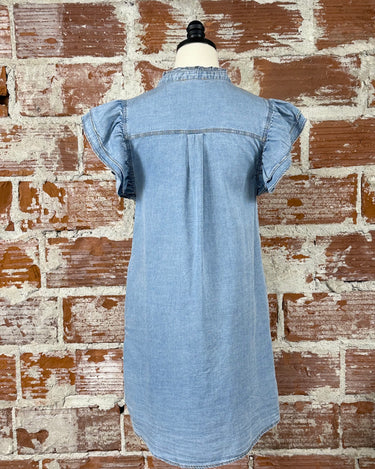 Collins Denim Dress-151 Dresses - Short-Little Bird Boutique
