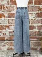 Eldridge Pants in Washed Denim-220 Pants-Little Bird Boutique