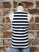 Jak and Rae Rios Tank in Navy and White Stripe-122 - Jersey Tops S/S (Dec - May)-Little Bird Boutique
