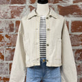 Oat New York Whipstitch Jacket in Oatmeal-141 Outerwear Coats & Jackets-Little Bird Boutique