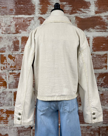 Oat New York Whipstitch Jacket in Oatmeal-141 Outerwear Coats & Jackets-Little Bird Boutique