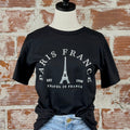 Paris Graphic Tee in Black-122 - Jersey Tops S/S (Dec - May)-Little Bird Boutique