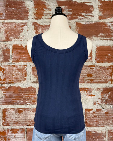 Carve Designs Ever Tank in Navy-122 - Jersey Tops S/S (Dec - May)-Little Bird Boutique