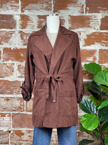 Trench Jacket in Wine