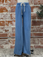 Z Supply Hunter Knit Pant in Vintage Indigo-220 Pants-Little Bird Boutique