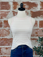 Z Supply Hadley Stripe Tank in Pink Salt-122 - Jersey Tops S/S (Dec - May)-Little Bird Boutique