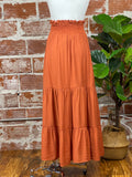 Maxi Skirt in Rust-231 Skirts-Little Bird Boutique