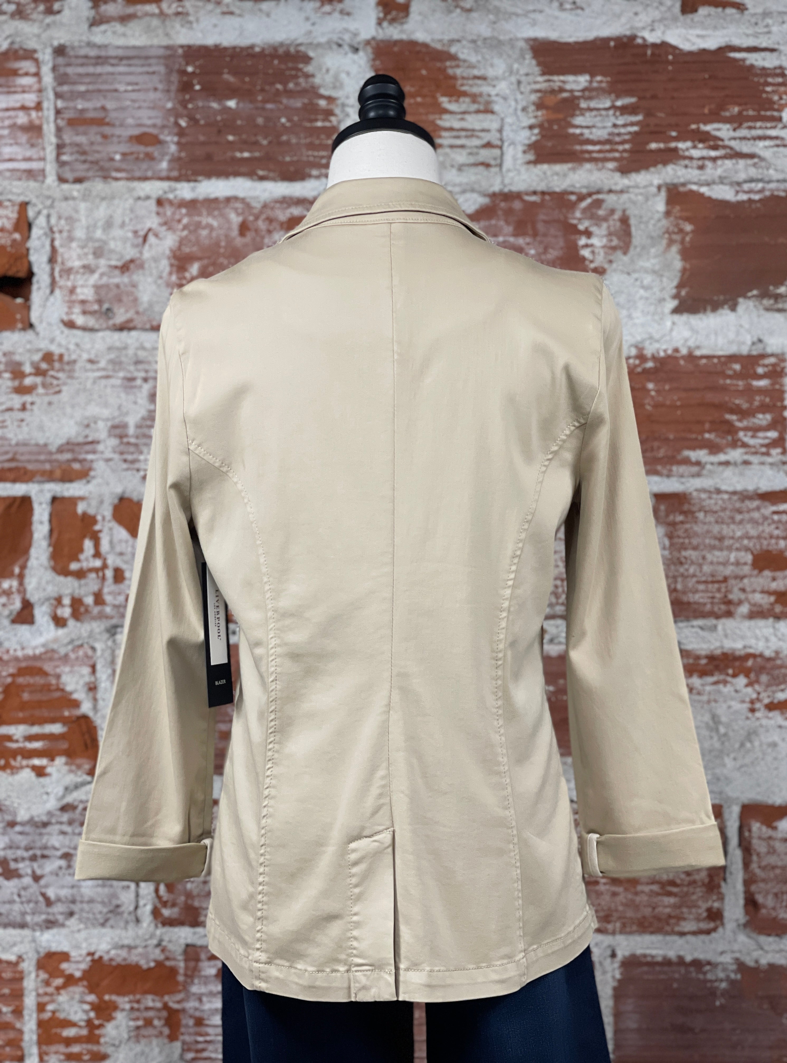Liverpool Fitted Blazer in Cappuccino-143 Blazers-Little Bird Boutique